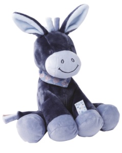 Peluche Âne Alex - 28 cm